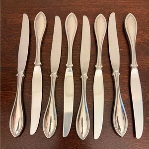 Oneida Arbor American Harmony Dinner Knives Set Of 8 Stainless Steel Teardrop